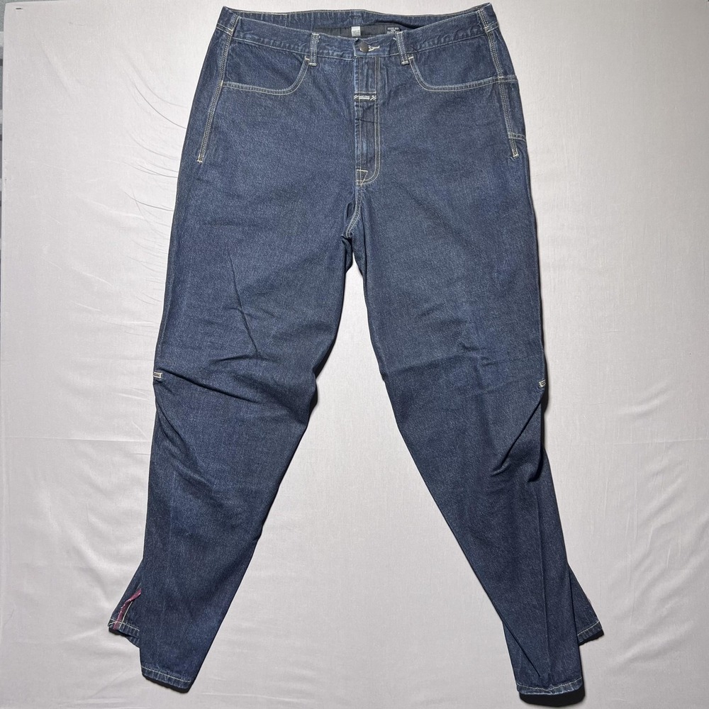Marithe Francois Girbaud Jeans Mens 36 Blue Baggy Extreme Pants Utility‎ Pocket